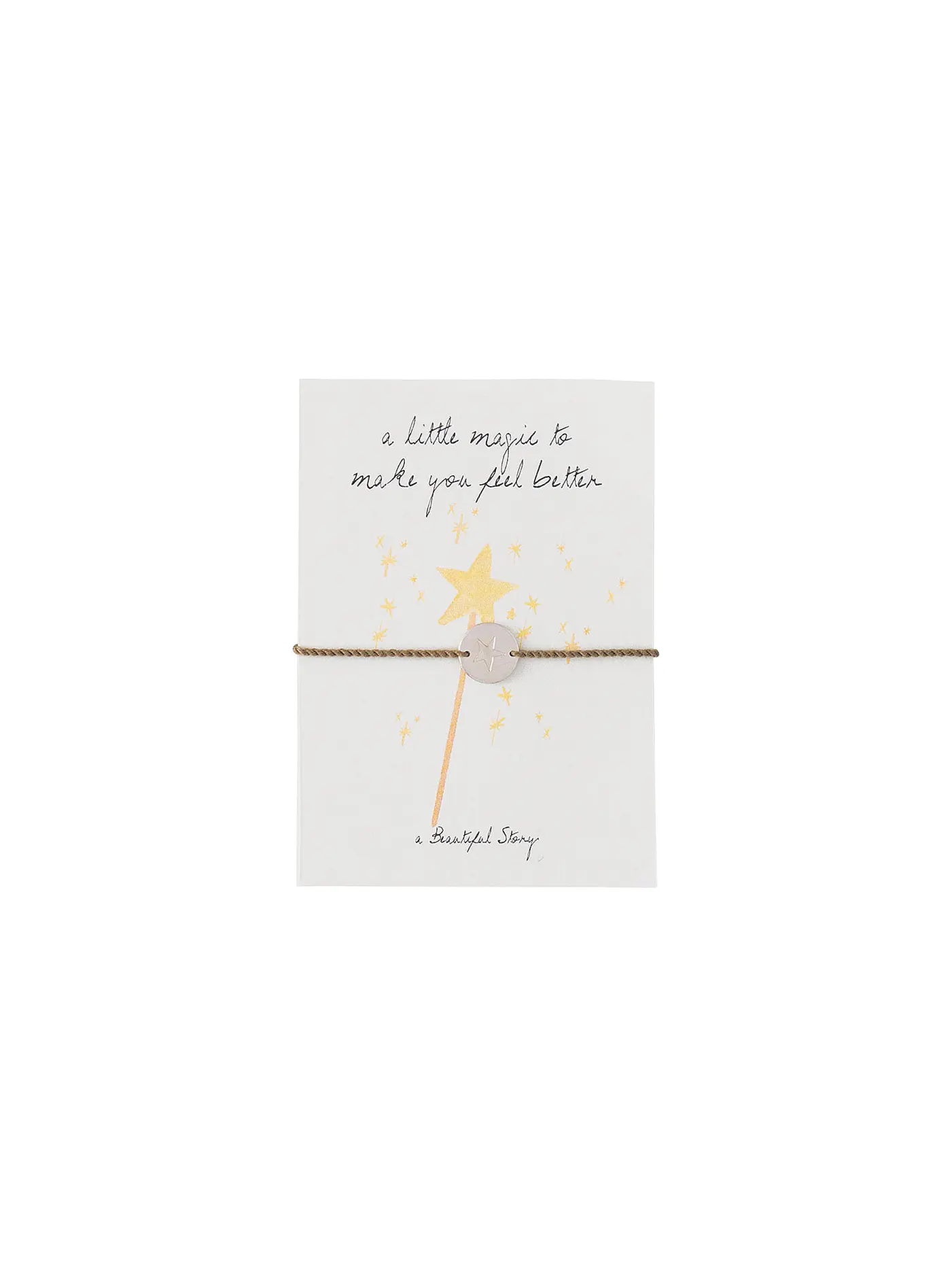 BEAUTIFUL STORY | Schmuckpostkarte " The Best Time  " | beige